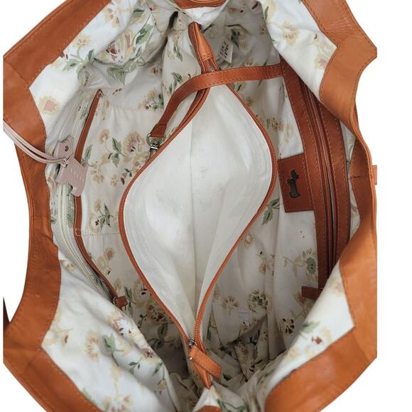 RADLEY TAN SOFT LEATHER HANDBAG OVER SHOULDER BAG PURSE - Picture 8 of 9